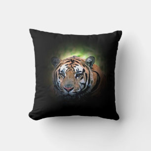 Wild Tiger Artwork Throw Kissen