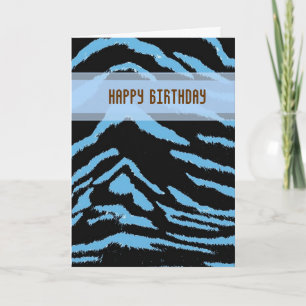 Wild Tiger Birthday Card Karte