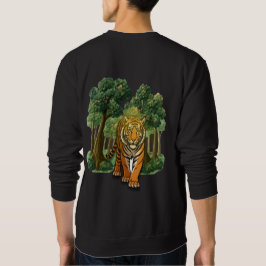 “Wild Tiger in the Forest – Natural Light Jungle D Sweatshirt