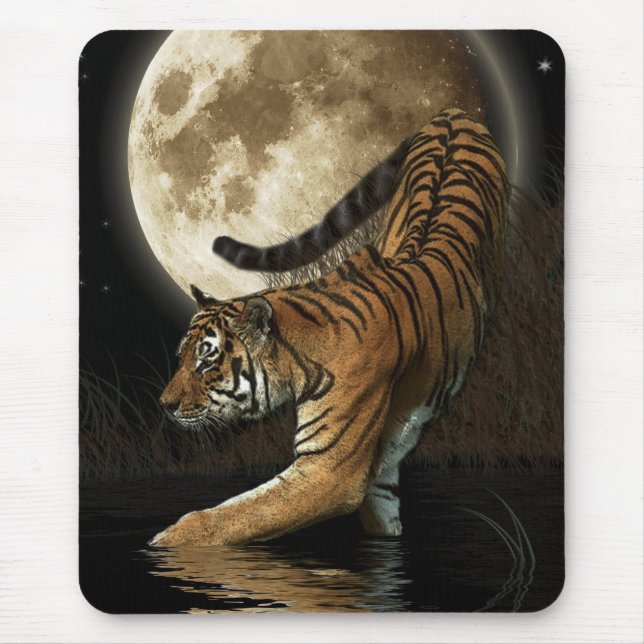 WILD TIGER & MOON Mousepad (Vorne)