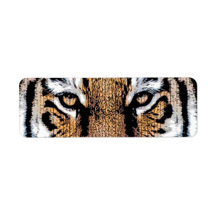 Wild Tiger Portrait Graphic Press Style