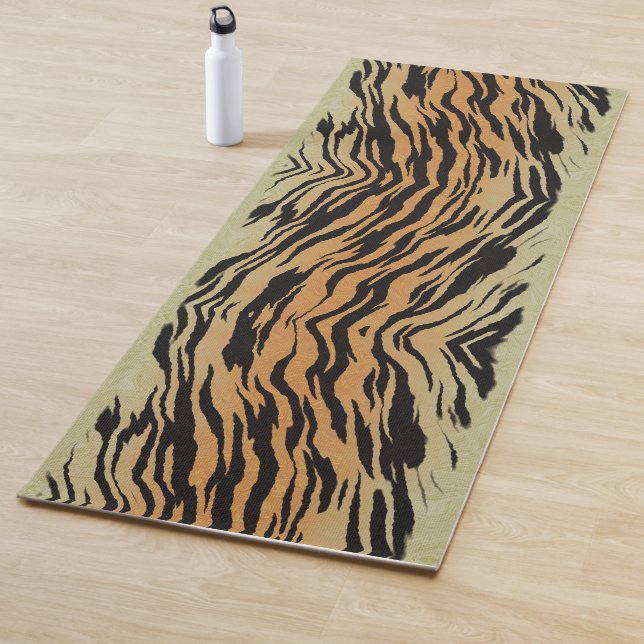 Wild Tiger Print Yogamatte (Beispiel)