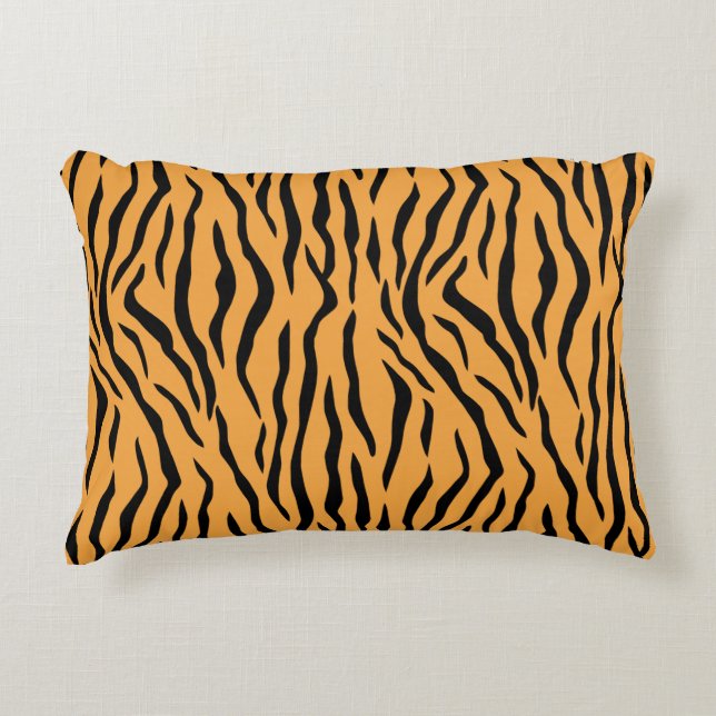 Wild Tiger Skin Muster Akzent Pillow Dekokissen (Vorderseite)