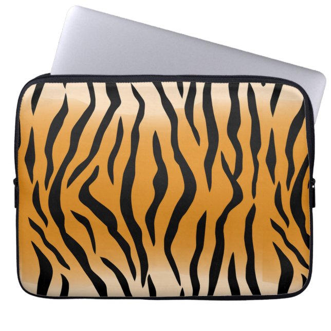 Wild Tiger Skin Pattern Laptop Sleeve (Vorderseite)