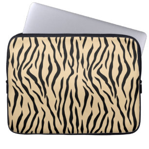 Wild Tiger Skin Pattern Laptop Sleeve