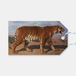 Wild Tiger Stalking seine Beute (von Rosa Bonheur) Geschenkanhänger