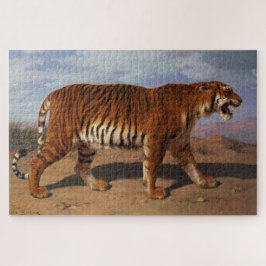 Wild Tiger Stalking seine Beute (von Rosa Bonheur) Puzzle