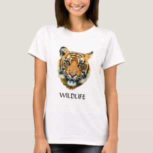 Wild-Tiger-Tiergesicht T-Shirt