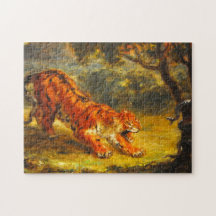 Wild Tiger und eine Schlange (Tierart)
