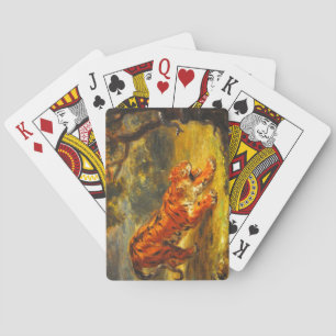 Wild Tiger und eine Schlange (Tierart) Spielkarten