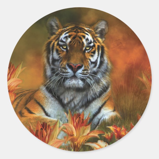 Wild Tigers Art Stickers (Vorderseite)