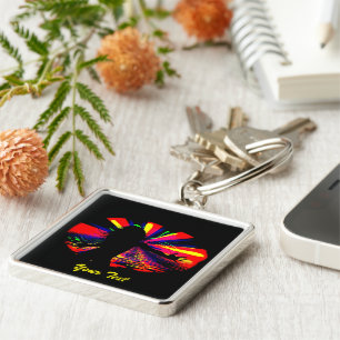 Wild Times #-Premium Square Schlüsselanhänger