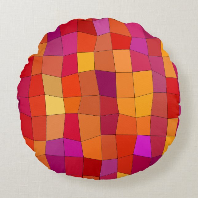 Wild Timez... Rundes Kissen (Vorderseite)