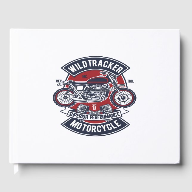 Wild Tracker Motorrad Gästebuch (Vorderseite)