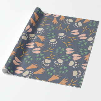 Wild Tracks Frühlings-Geschenkpapier Geschenkpapier