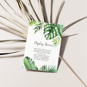 Wild-tropische Palm-Display-Dusche Begleitkarte
