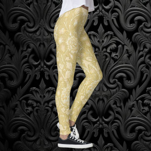 Wild Tulips von William Morris, Vintage Blume Art Leggings
