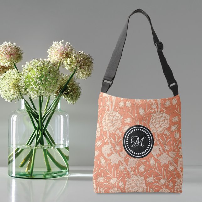 Wild Tulips William Morris Pattern Peach Tragetaschen Mit Langen Trägern (Von Creator hochgeladen)