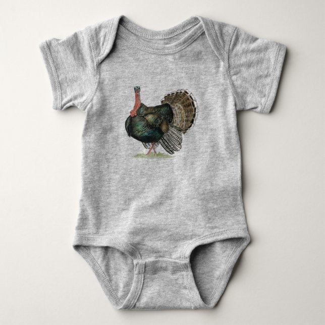 Wild Turkey Baby Bodysuit Strampler (Vorderseite)