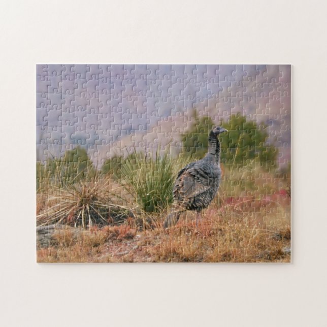 Wild Turkey Big Bird Wüste Natur Puzzle (Horizontal)