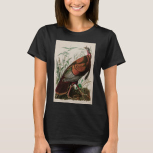 Wild Turkey Birds America Audubon Print T - Shirt