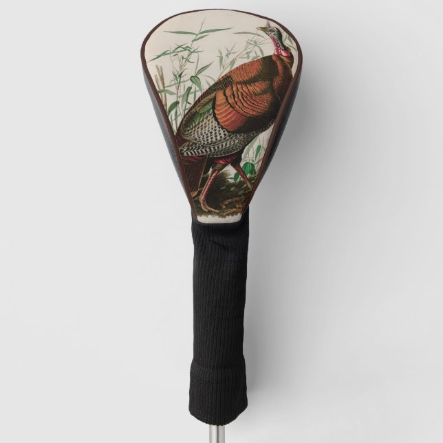 Wild Turkey Birds of America Audubon Print Golf Headcover (Vorderseite)