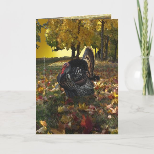 Wild Turkey Card Feiertagskarte (Vorderseite)