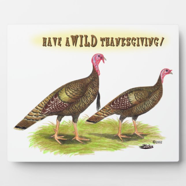 Wild-Turkey-Erntedank Fotoplatte (Vorderseite)