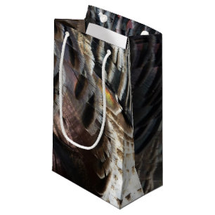 Wild Turkey Feathers I Abstrakt Nature Design Kleine Geschenktüte