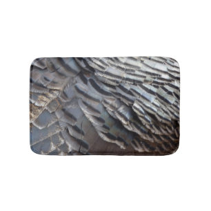 Wild Turkey Feathers II Abstrakte Naturgestaltung Badematte