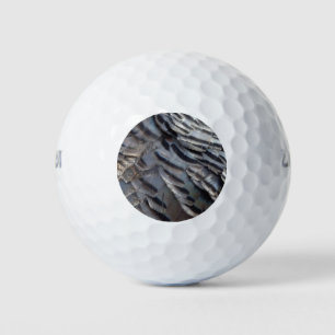 Wild Turkey Feathers II Abstrakte Naturgestaltung Golfball