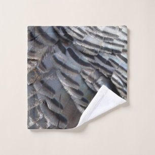 Wild Turkey Feathers II Abstrakte Naturgestaltung Waschlappen