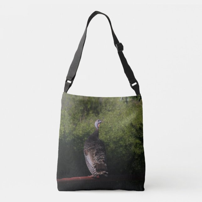 Wild Turkey Grocery Tote Bag Tragetaschen Mit Langen Trägern (Rückseite)