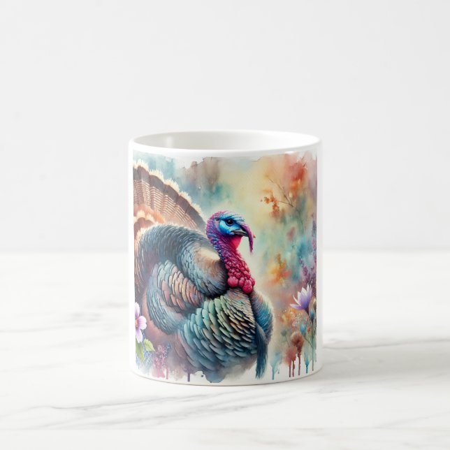Wild Turkey in the Wilderness 030724AREF123 - Wate Kaffeetasse (Mittel)