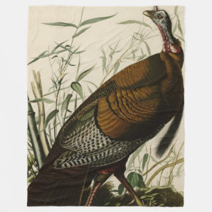 Wild Turkey (Male) from Audubon's Birds of America Fleecedecke