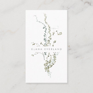 Wild Twigs Botanische Minimalistische Blätter Terminkarte