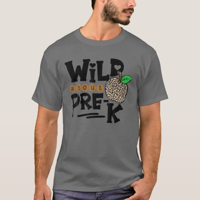 Wild über 3. Klasse Leopard Print School Lehrer T-Shirt (Vorderseite)