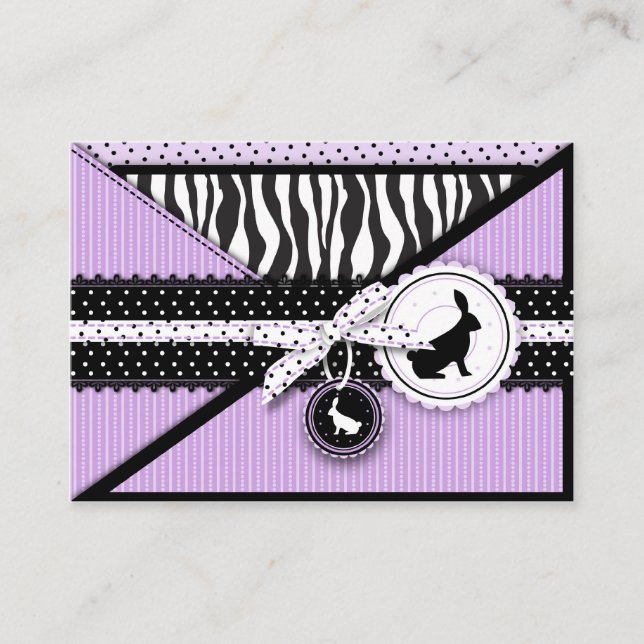 Wild über Bunnies Erinnerung Notecard Begleitkarte (Vorderseite)