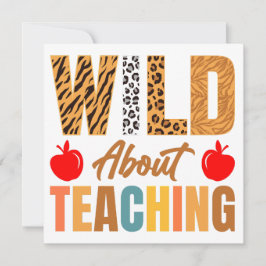 Wild über das Lehren Karte