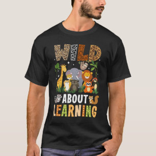 Wild über das Lernen lustig zurück zur Schule für T-Shirt