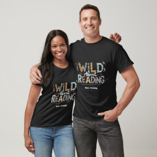 Wild über das Lesen des Buches Lover & Tierdesign T-Shirt