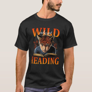 Wild über das Lesen Niedlicher Lehrer Schüler Jung T-Shirt