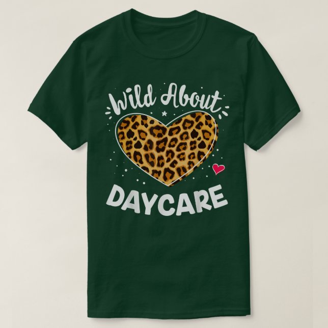 Wild über Daycare Early Childhood Leopard Squad P T-Shirt (Design vorne)
