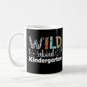 Wild über den Kindergarten Funny Teacher Students Kaffeetasse