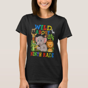 Wild über den Neunten Grad Safari Tiere Jungle Bac T-Shirt
