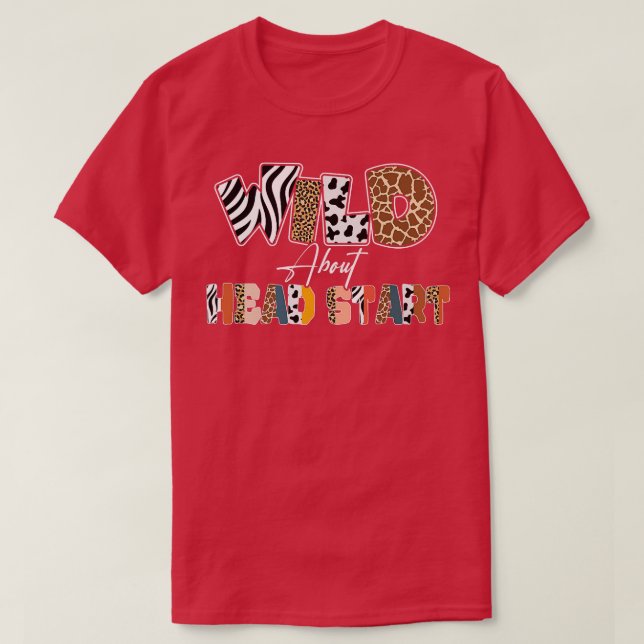 Wild über den Start zurück zur Schule Leopard T-Shirt (Design vorne)