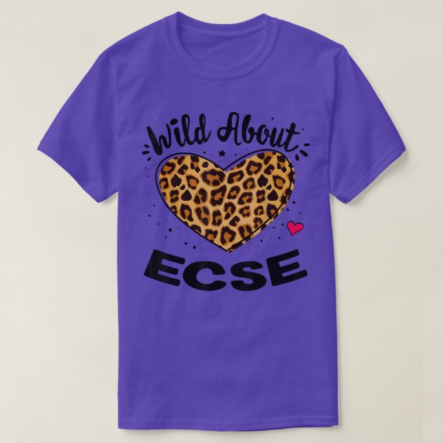 Wild über ECSE Early Chilhood Leopard Squad T-Shirt (Design vorne)