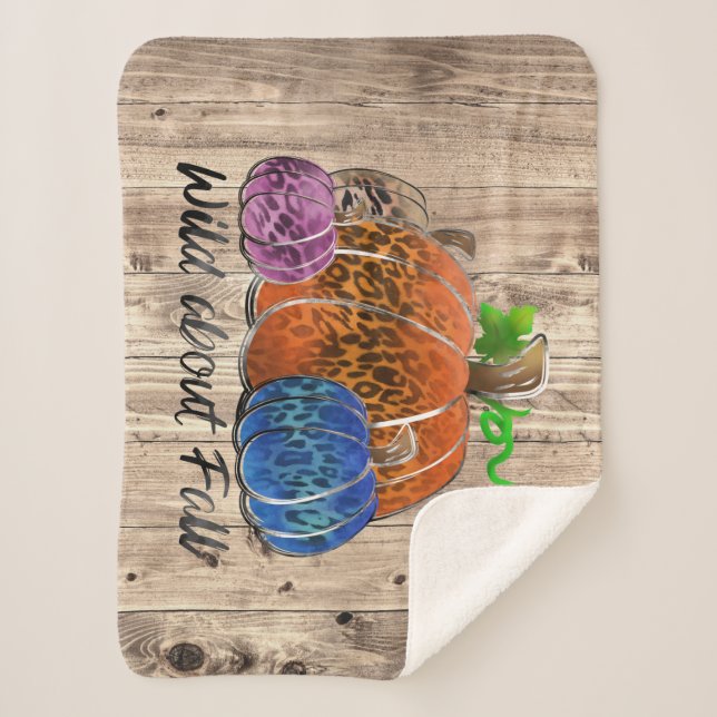 Wild über Fall Leopard Druckpumpen Sherpadecke (Vorderseite)