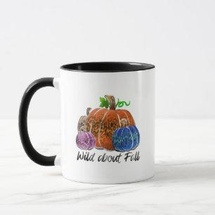Wild über Fall Leopard Druckpumpen Tasse