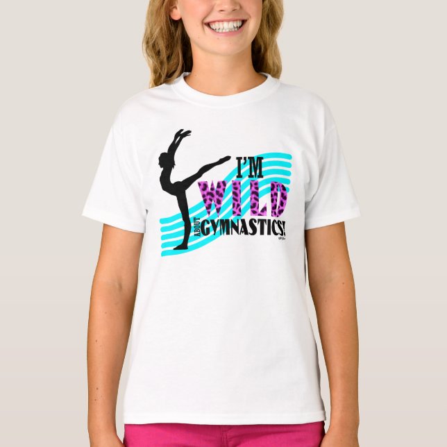 Wild über Gymnastik T-Shirt (Vorderseite)